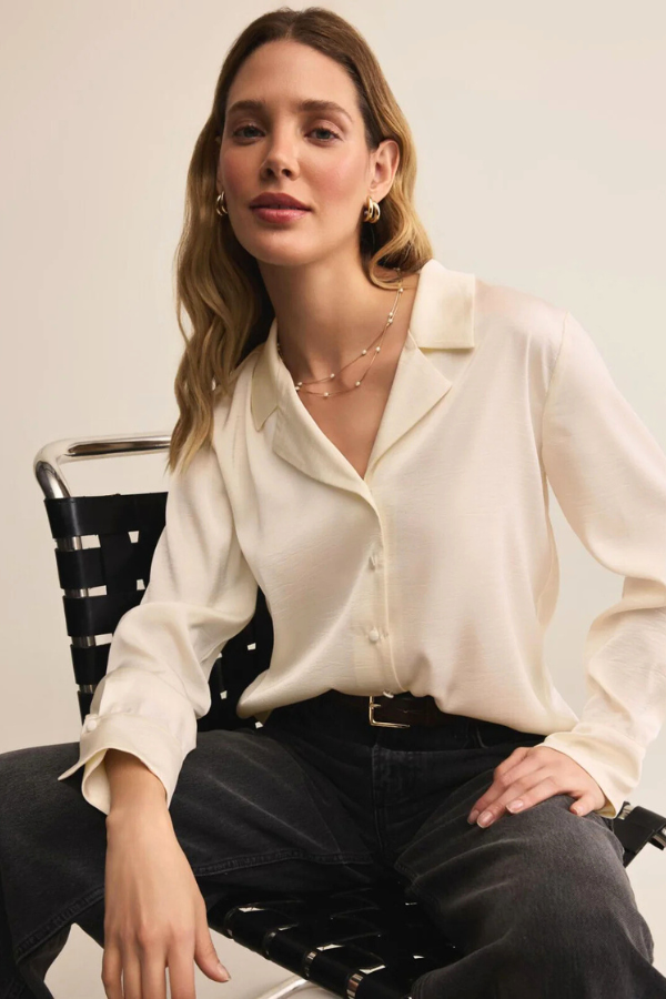 Z SUPPLY - ANA SATIN TOP CLOUD – swirlboutique