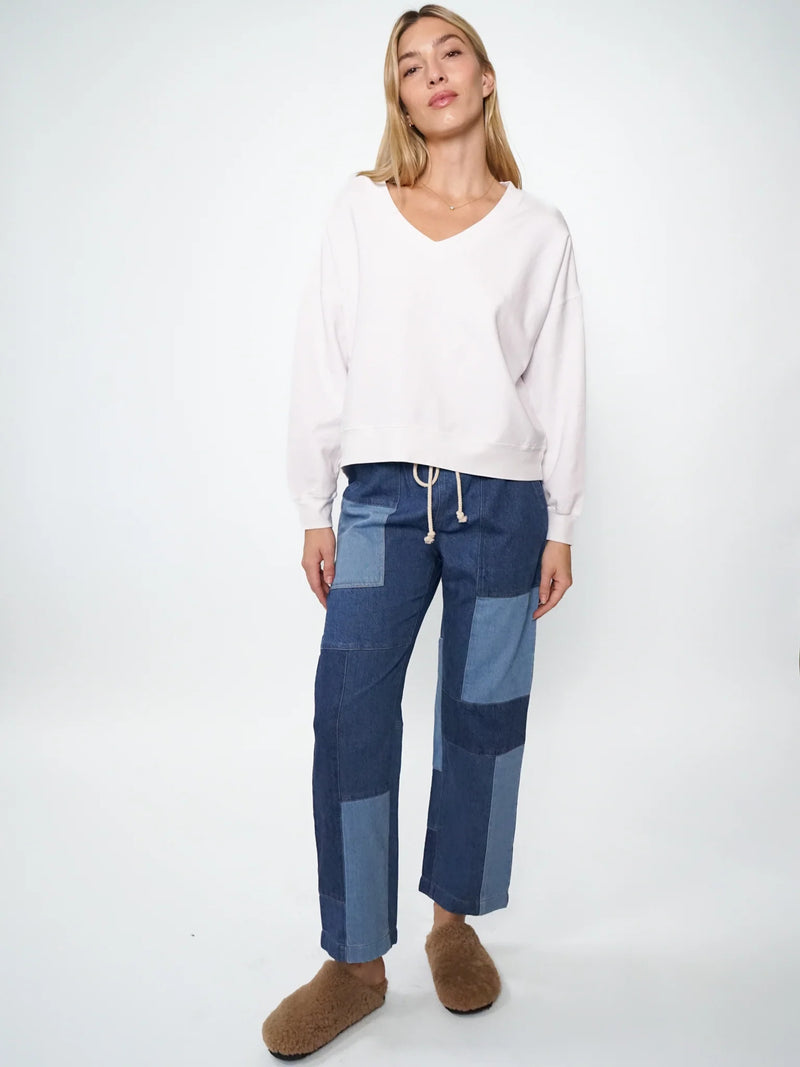 ELECTRIC & ROSE - EASY PANT PATCHWORK PACIFIC