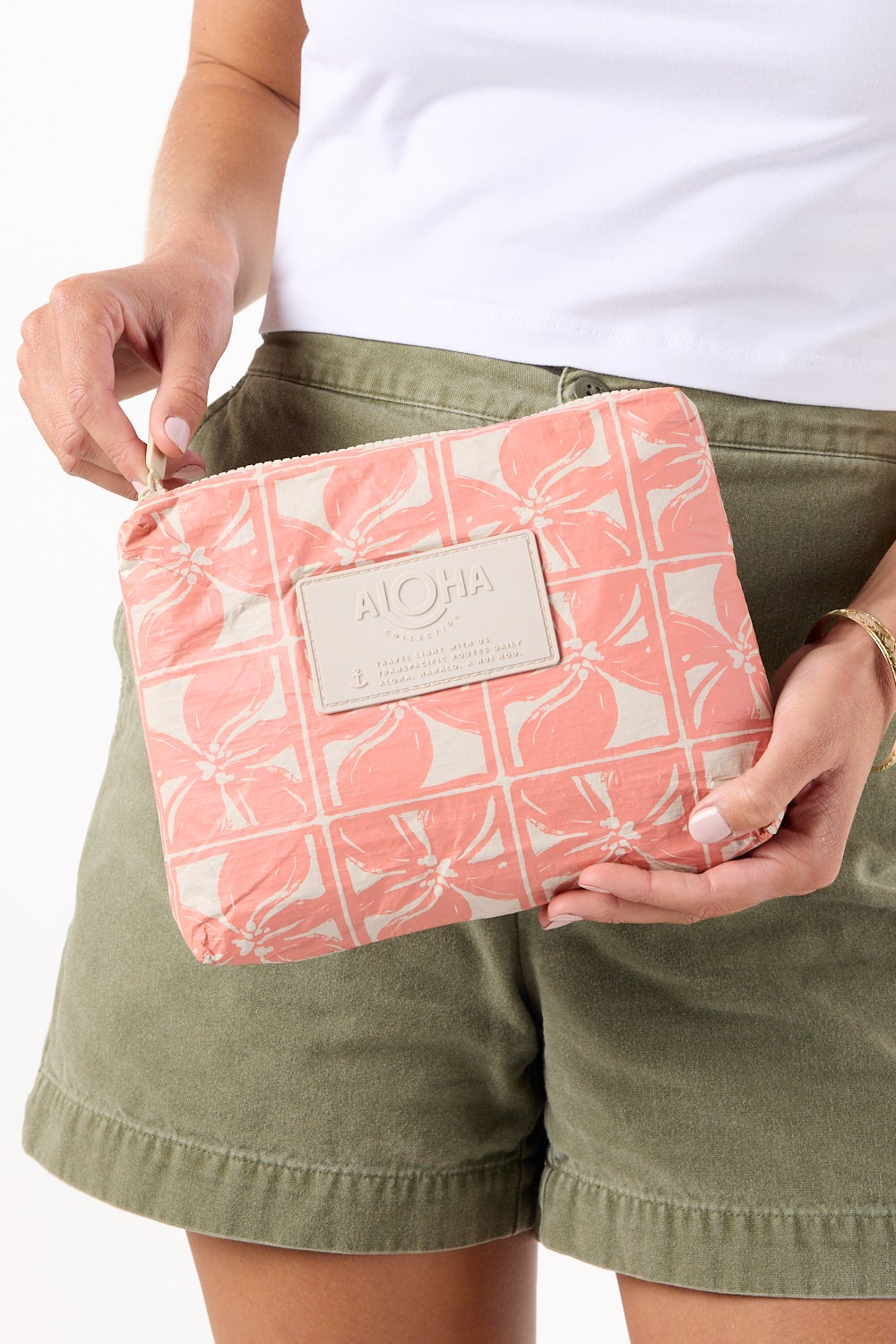 ALOHA ポーチ ALOHA COLLECTION - LATTICE SMALL POUCH SUN BAKED – swirlboutique