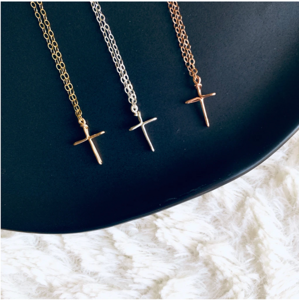 WIRED FOR FREEDOM - WIRE CROSS NECKLACE