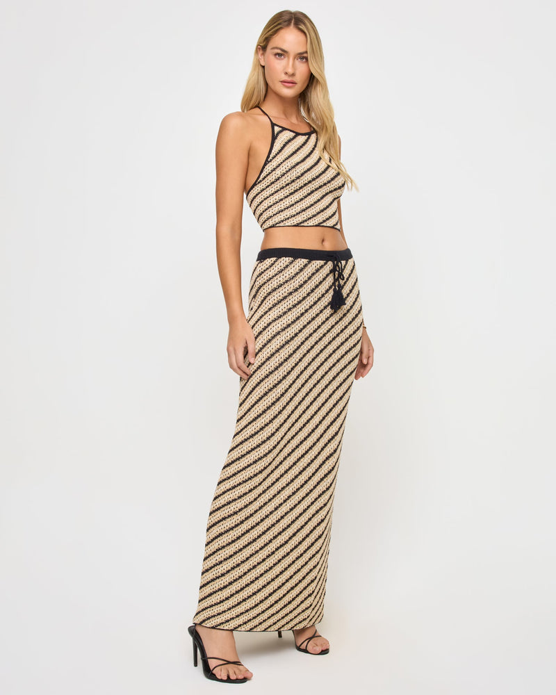 LSPACE - LA BIANCA TOP TIP THE SCALES STRIPE