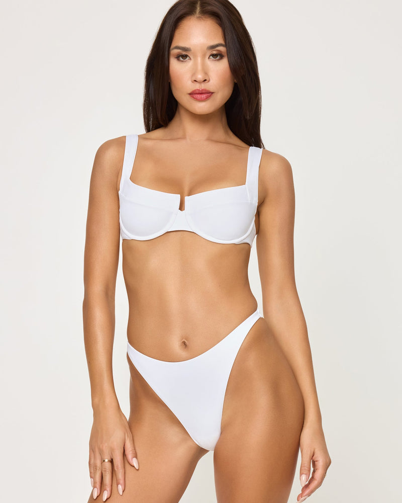 LSPACE - LEILANI BIKINI BOTTOM WHITE