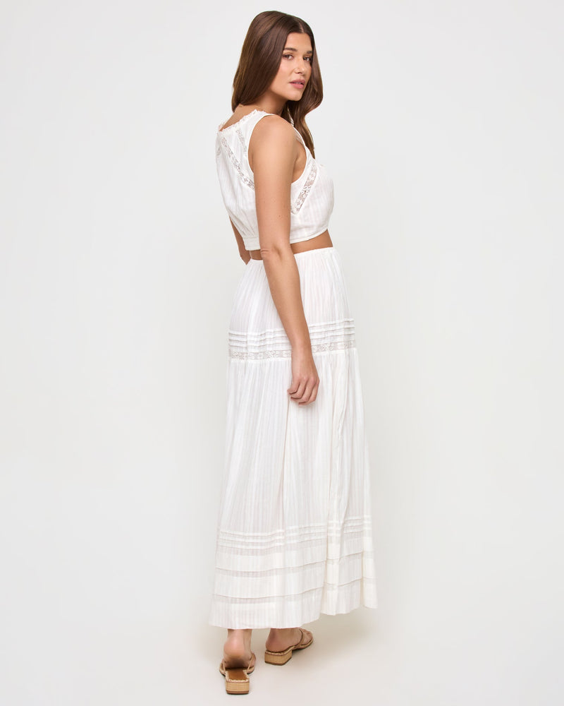 LSPACE - REIA SKIRT WHITE