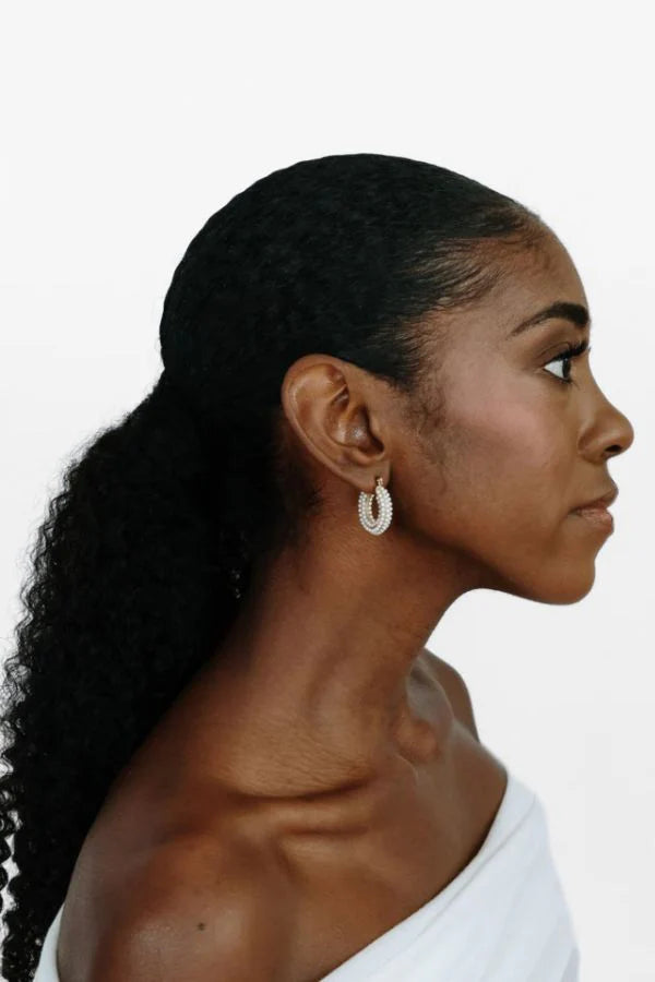 MARRIN COSTELLO JEWELRY - AUDREY HOOPS PEARL