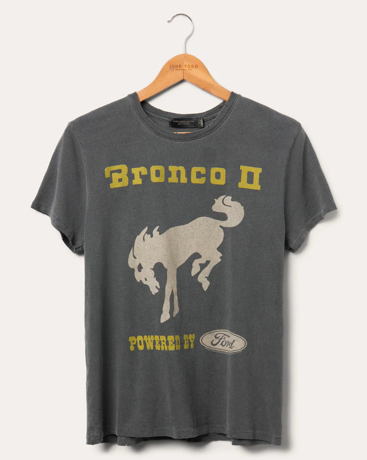 JUNK FOOD - BRONCO GET UP AND GO VINTAGE TEE