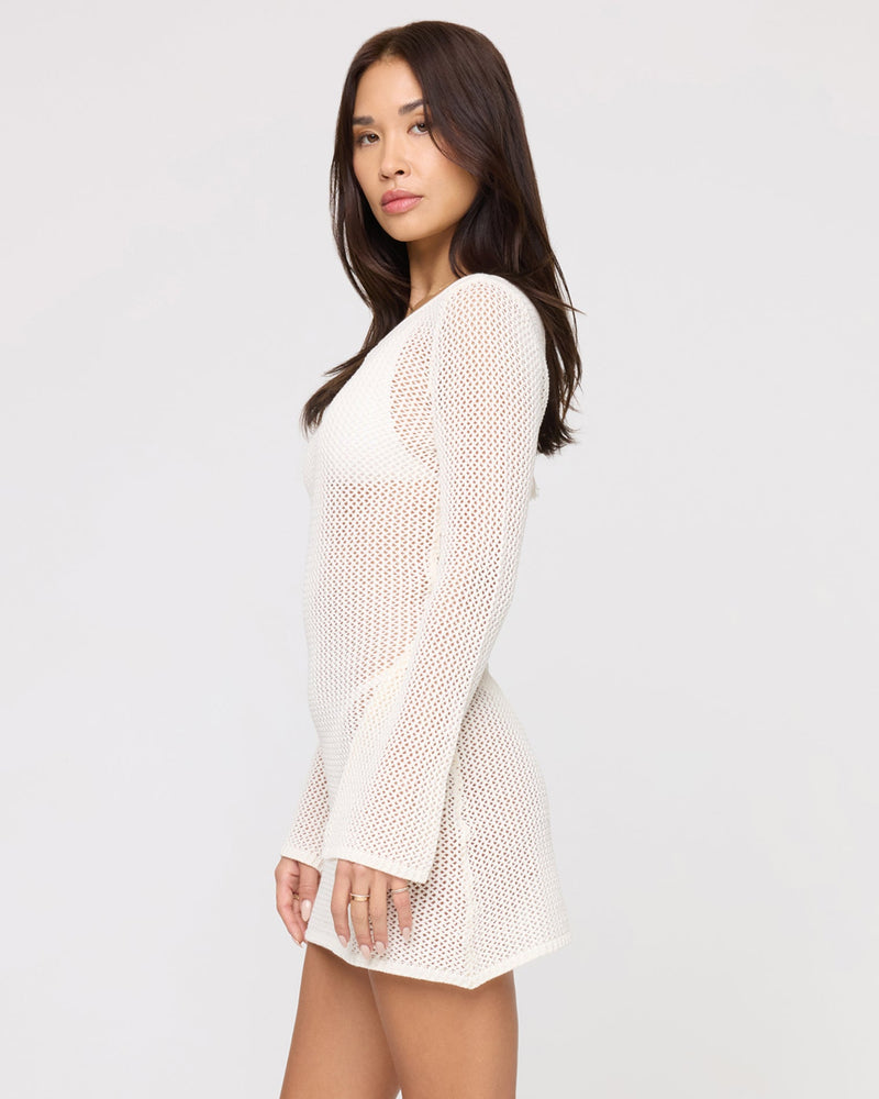 LSPACE - CLEO COVER UP DRESS CREAM