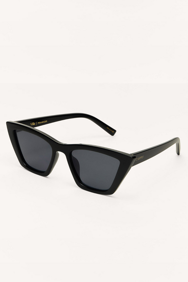 Z SUPPLY - VILLA POLARIZED SUNGLASSES BLACK GREY