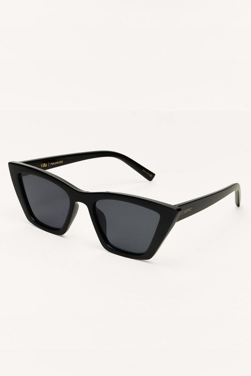 Z SUPPLY - VILLA POLARIZED SUNGLASSES BLACK GREY