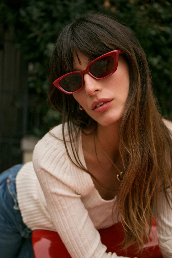 Z SUPPLY - STAYCATION POLARIZED SUNGLASSES MERLOT BROWN