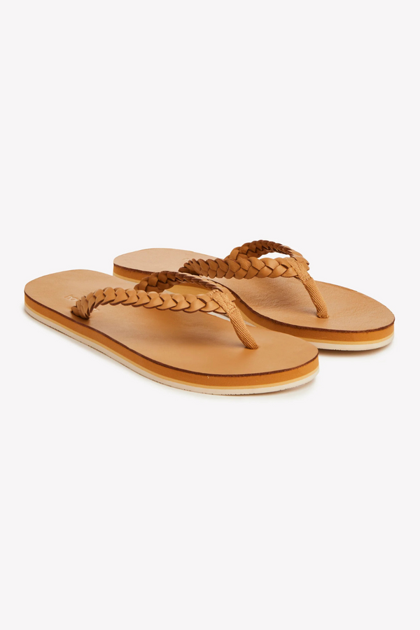 HAI MARI - MEADOWS BRAIDED FLIP FLOPS HAZELNUT