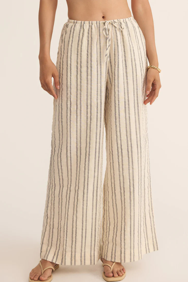 Z SUPPLY - SOLEIL STRIPE PANT SEA SALT