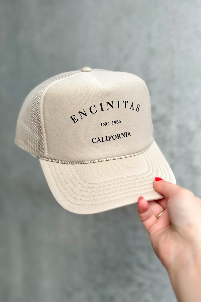 NFM - HOMETOWN TRUCKER HAT ENCINITAS SAND