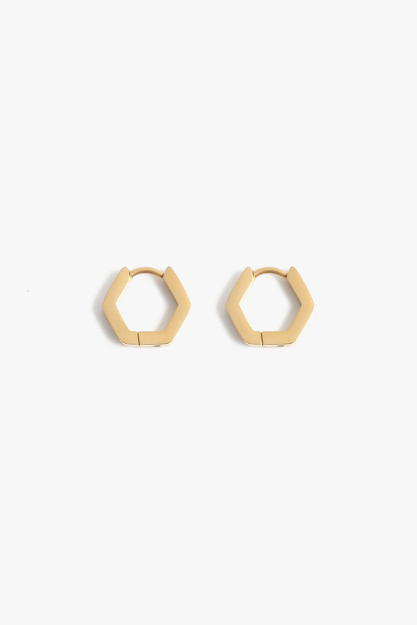 MARRIN COSTELLO JEWELRY - HEX HUGGIES GOLD