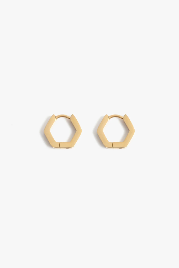 MARRIN COSTELLO JEWELRY - HEX HUGGIES GOLD