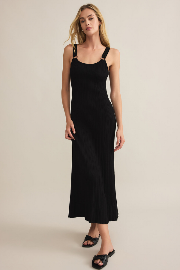 Z SUPPLY - SALINAS MIDI DRESS BLACK