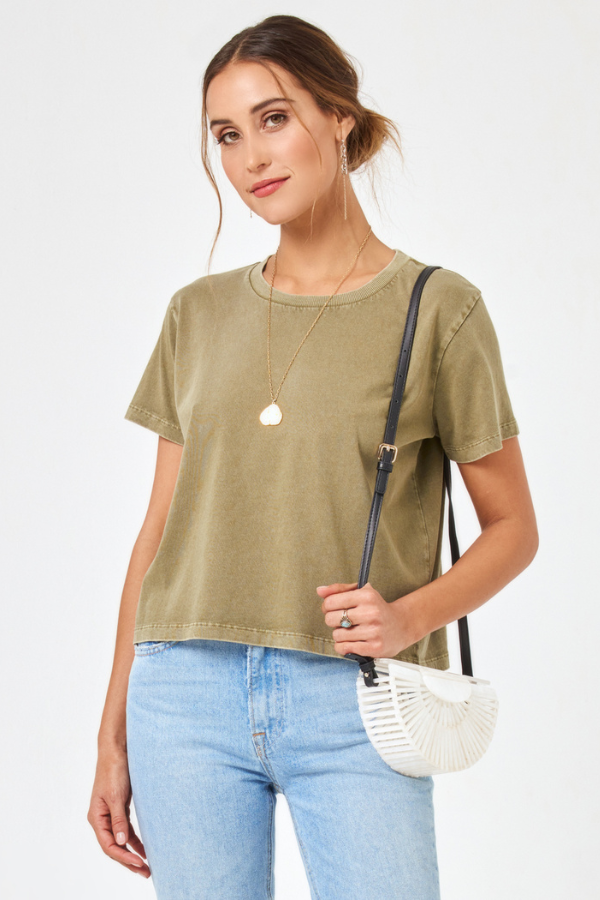 LSPACE - ALL DAY TOP OLIVE