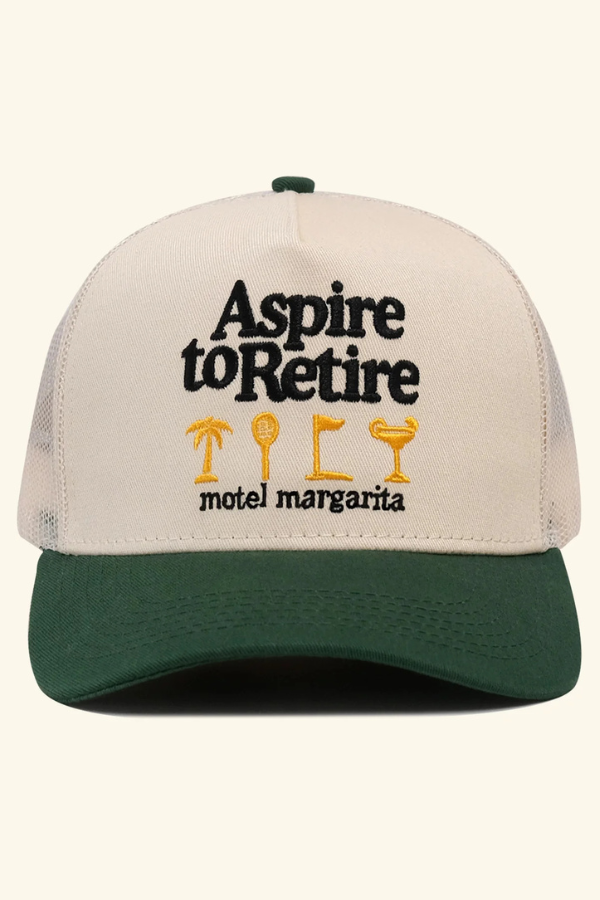 MOTEL MARGARITA - ASPIRE TWO-TONE TRUCKER HAT BONE FOREST