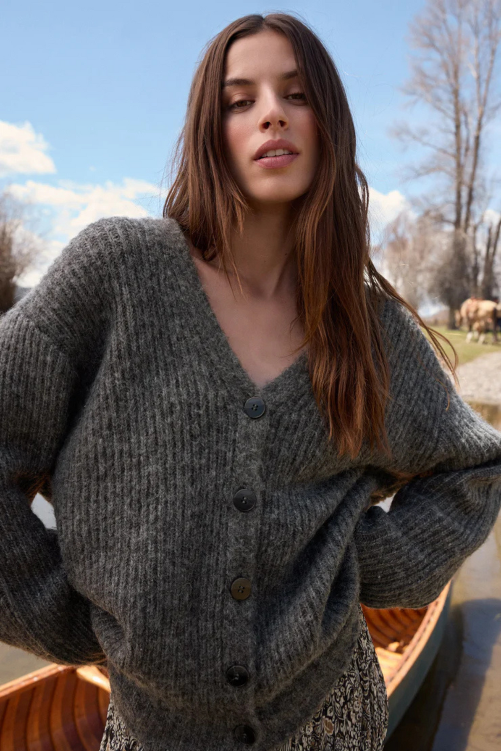 Z SUPPLY - JOSIE COZY CARDIGAN CHARCOAL HEATHER – swirlboutique