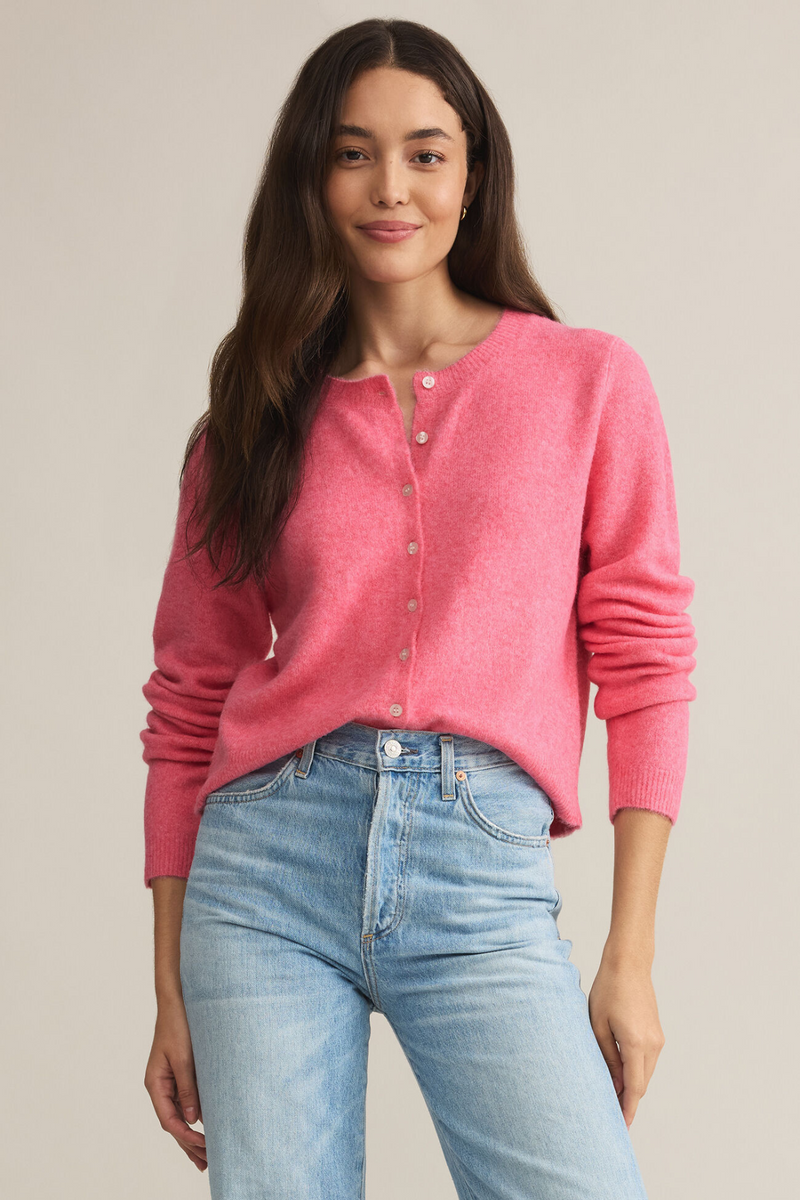 Z SUPPLY - MEDINA CARDIGAN DISCO PINK