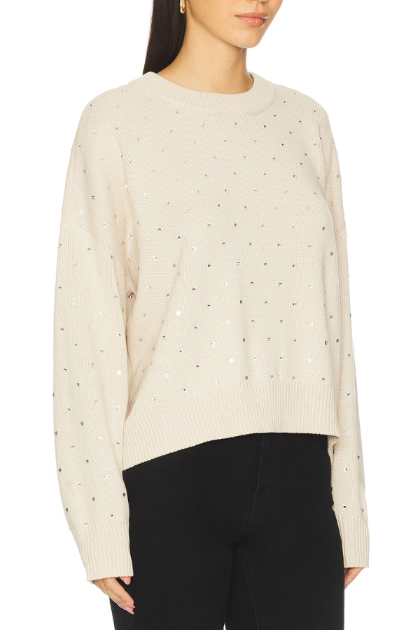PISTOLA - STEPH CREW NECK SWEATER CRYSTAL MINK