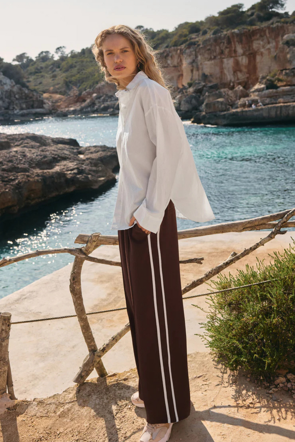 Z SUPPLY - SAUNDER TRACK PANT SANDALWOOD