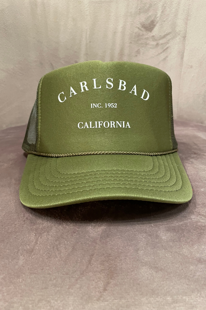 NFM - HOMETOWN TRUCKER HAT CARLSBAD OLIVE