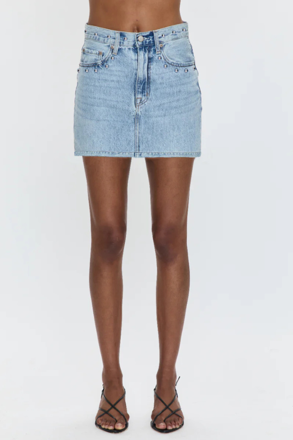 PISTOLA - SKYE HIGH RISE MINI SKIRT APOLLO