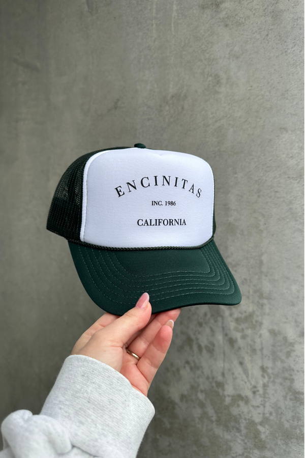 NFM - HOMETOWN TRUCKER HAT ENCINITAS EMERALD