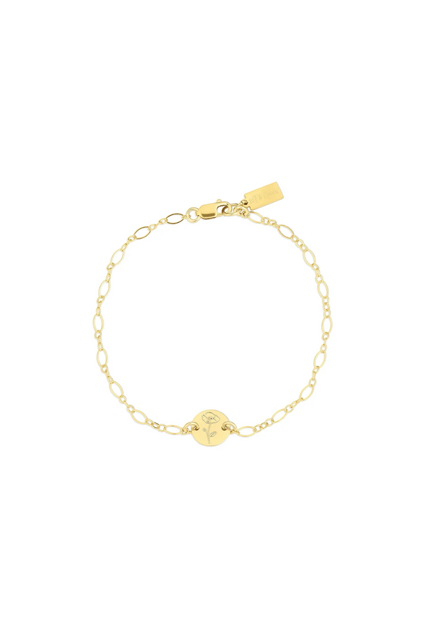 SET & STONES - LILY BIRTH FLOWER BRACELET