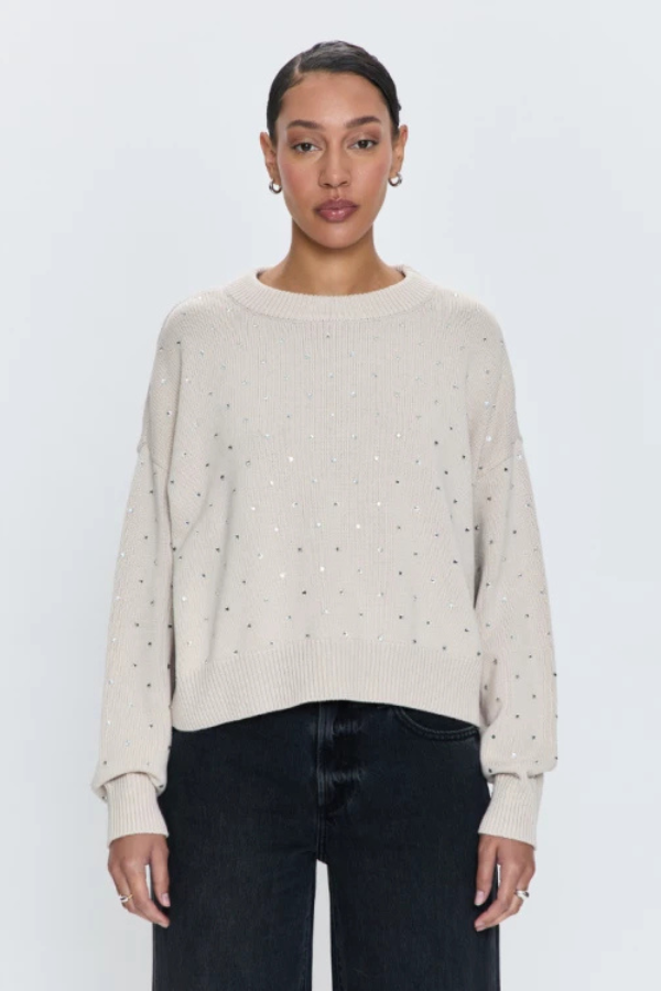PISTOLA - STEPH CREW NECK SWEATER CRYSTAL MINK