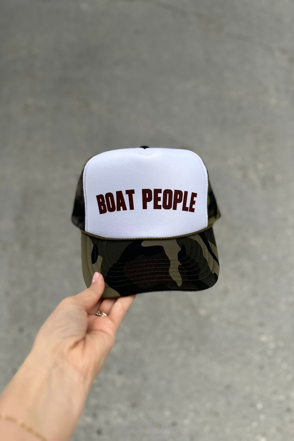 NFM - BOAT PEOPLE TRUCKER HAT CAMO