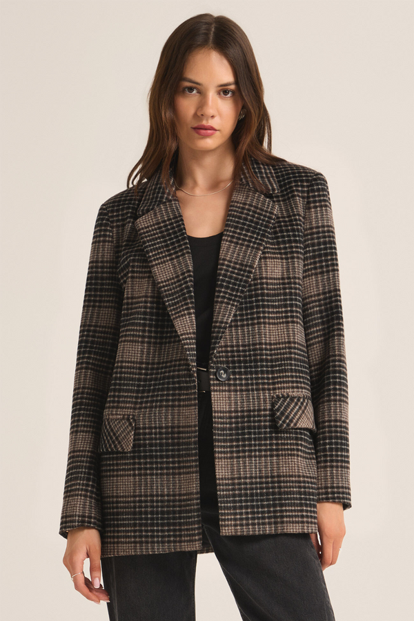 Z SUPPLY - KINGSTON RELAXED PLAID BLAZER