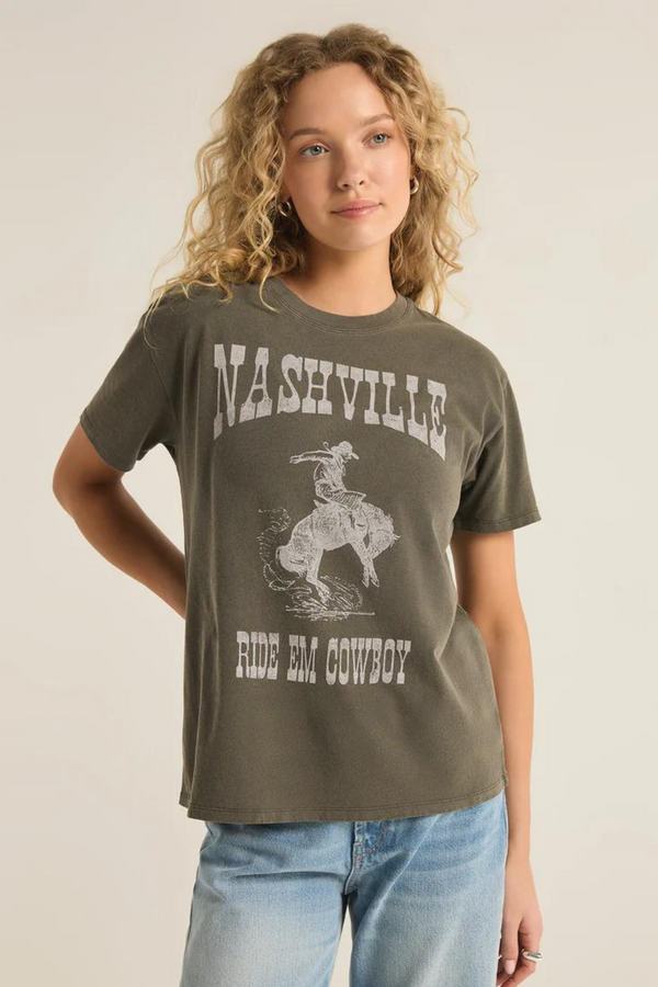 Z SUPPLY - NASHVILLE BOYFRIEND TEE GRAPE LEAF