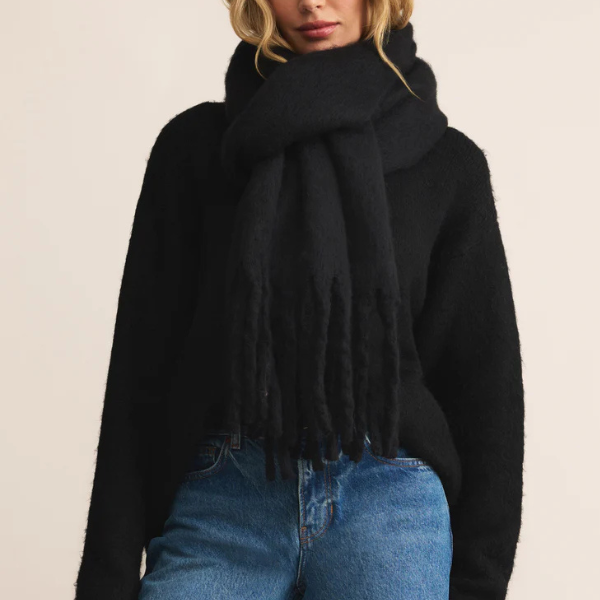 Z SUPPLY - SHOW ME THE WAY SCARF BLACK – swirlboutique