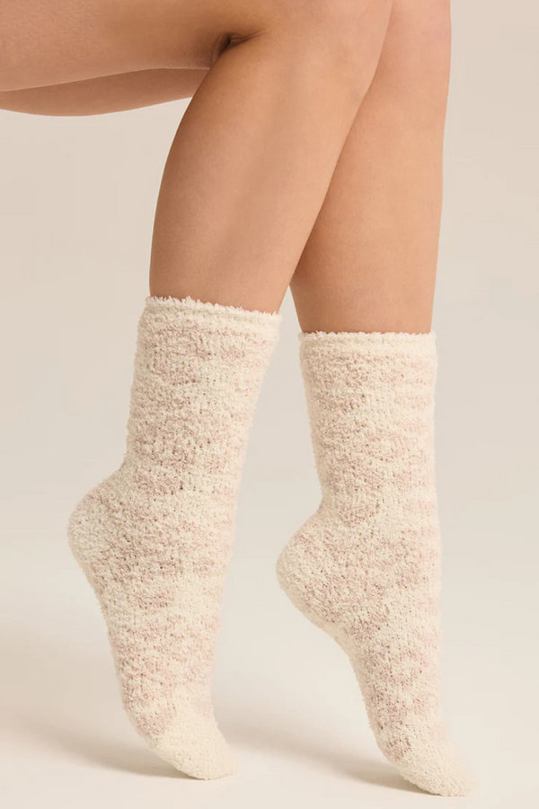 Z SUPPLY - 2-PACK FAIRISLE HEART SOCK CRYSTAL GREY