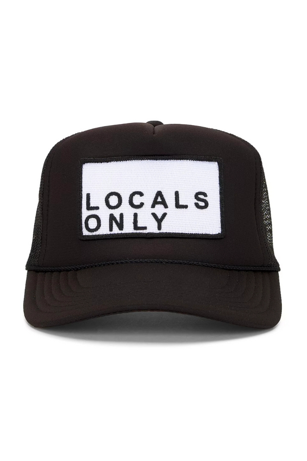 FRIDAY FEELIN - LOCALS ONLY TRUCKER HAT BLACK