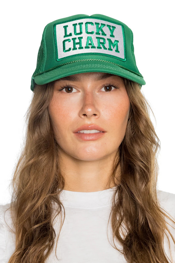 FRIDAY FEELIN - LUCKY CHARM TRUCKER HAT GREEN