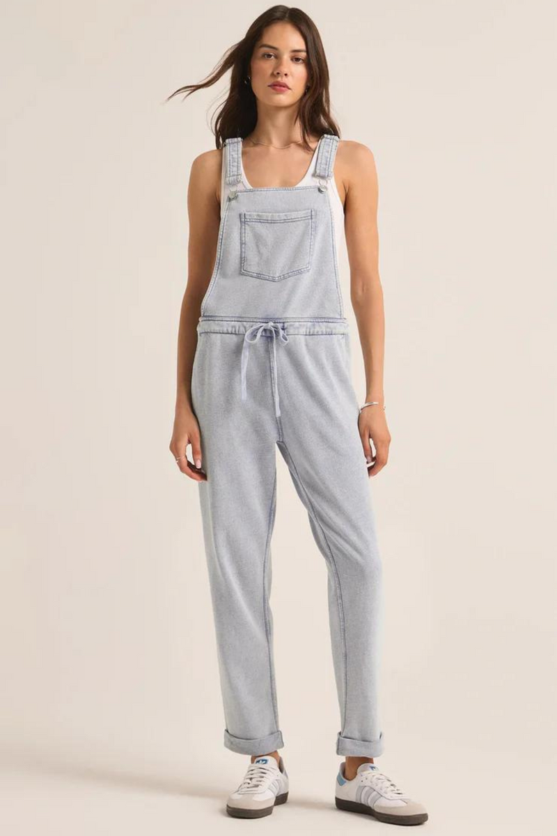 Z SUPPLY - KNIT DENIM OVERALLS