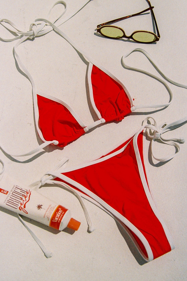 LSPACE - LEVY BIKINI BOTTOM FLAME CREAM