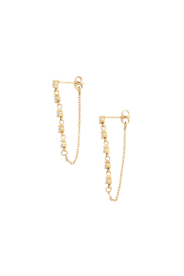 BUNGALOW BLONDE JEWELRY - MARBELLA CHAIN EARRING