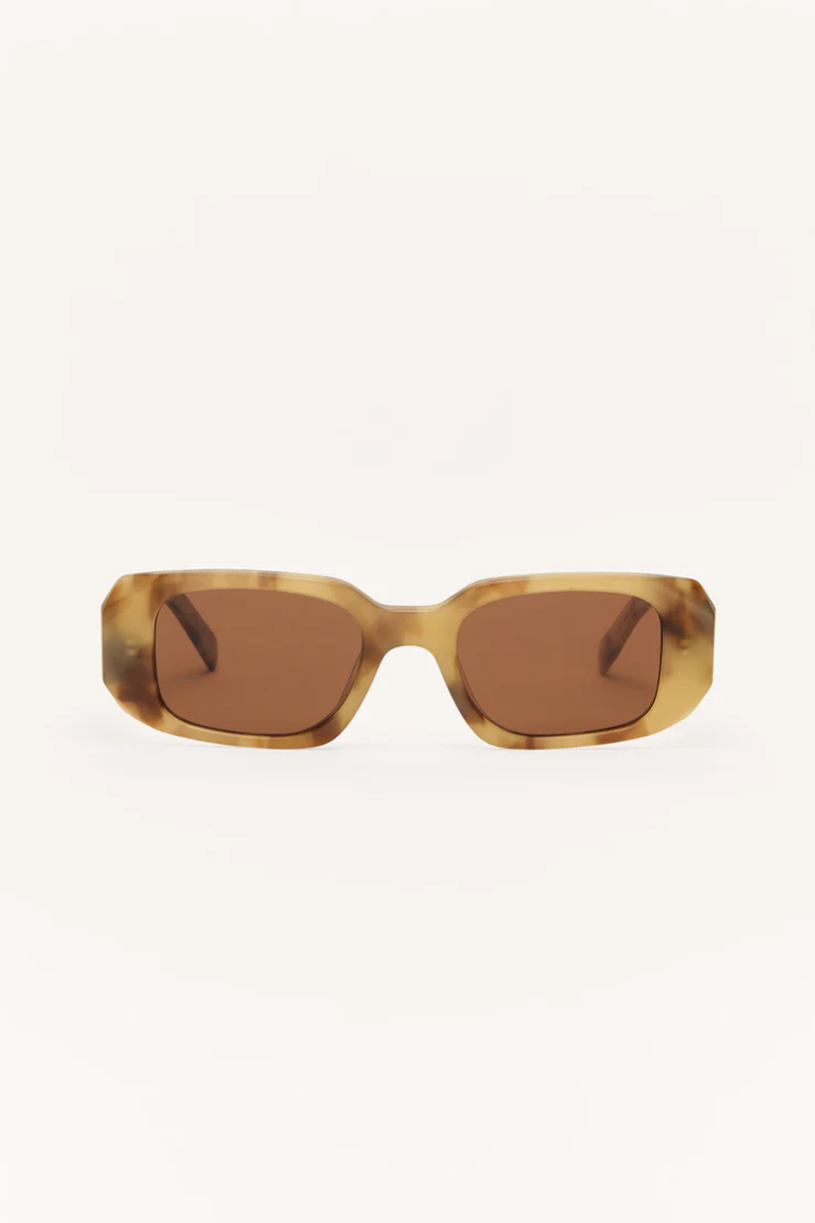 Z SUPPLY - OFF DUTY POLARIZED SUNGLASSES BLONDE TORTOISE