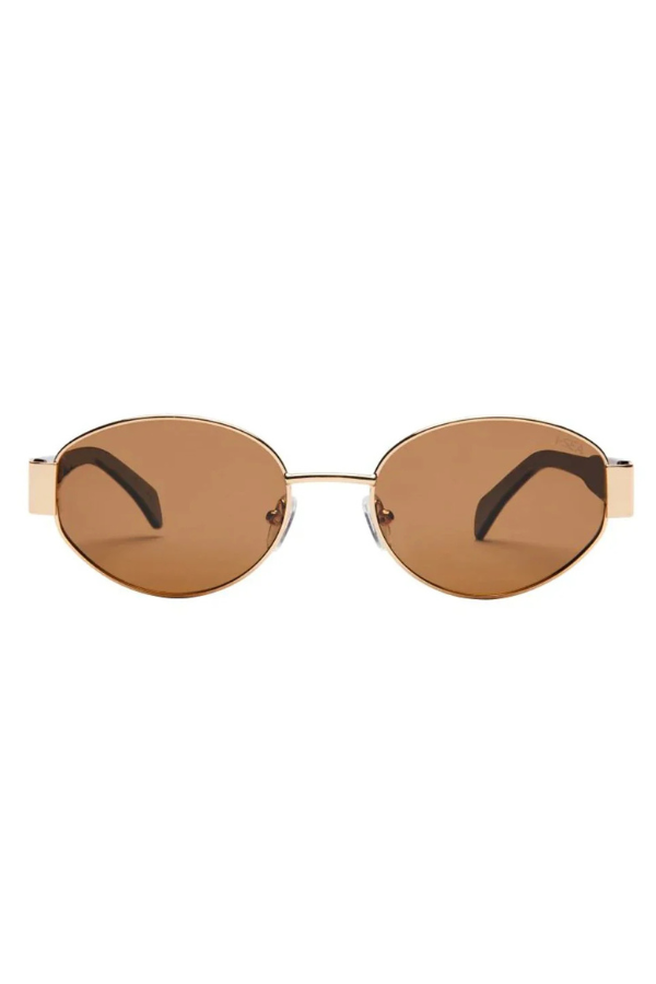 I-SEA - LENNOX SUNGLASSES GOLD BROWN