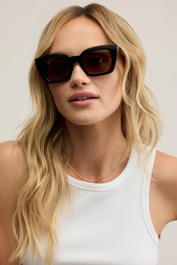 Z SUPPLY - HIDEAWAY SUNGLASSES BLACK TORT