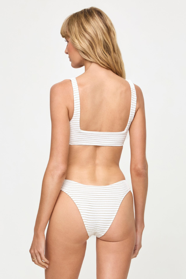 LSPACE - ROCKY BIKINI BOTTOM LUREX STRIPE