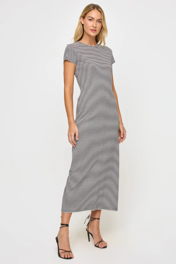 LSPACE - SLOANE DRESS BLACK CREAM
