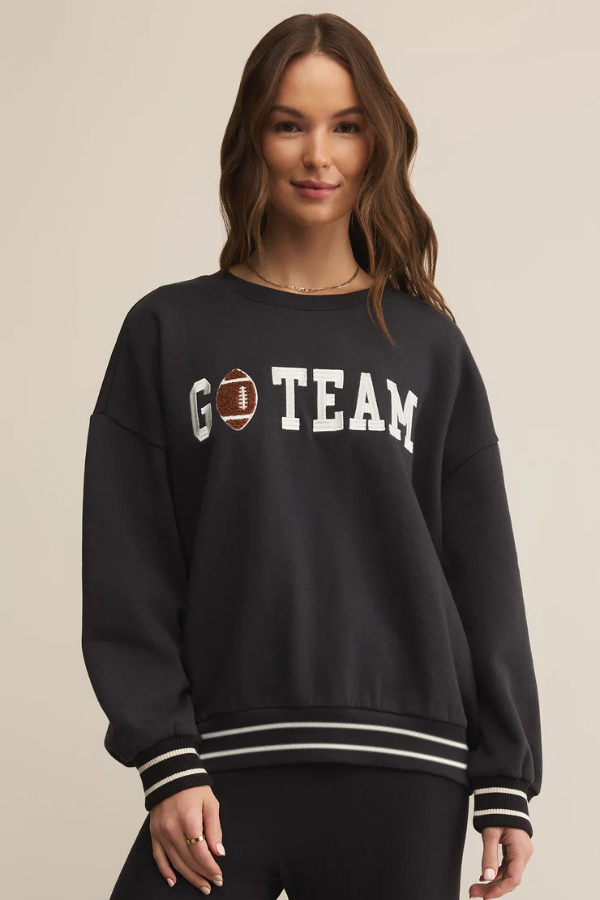 Z SUPPLY - OVERSIZED GO TEAM SWEATSHIRT
