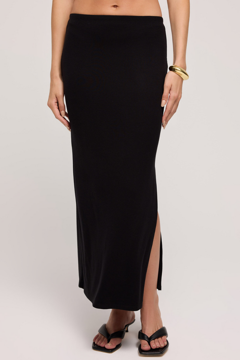 Z SUPPLY - JALEN MIDI SKIRT BLACK