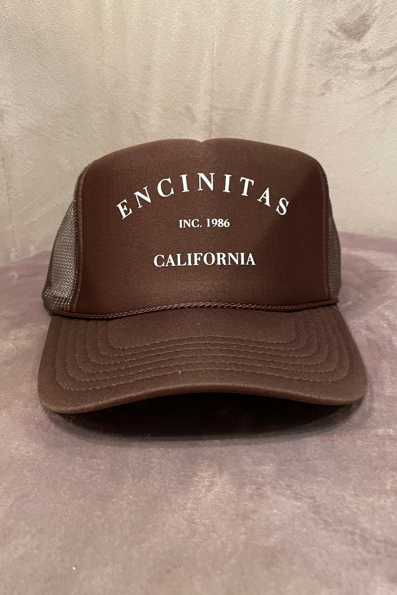 NFM - HOMETOWN TRUCKER HAT ENCINITAS ESPRESSO