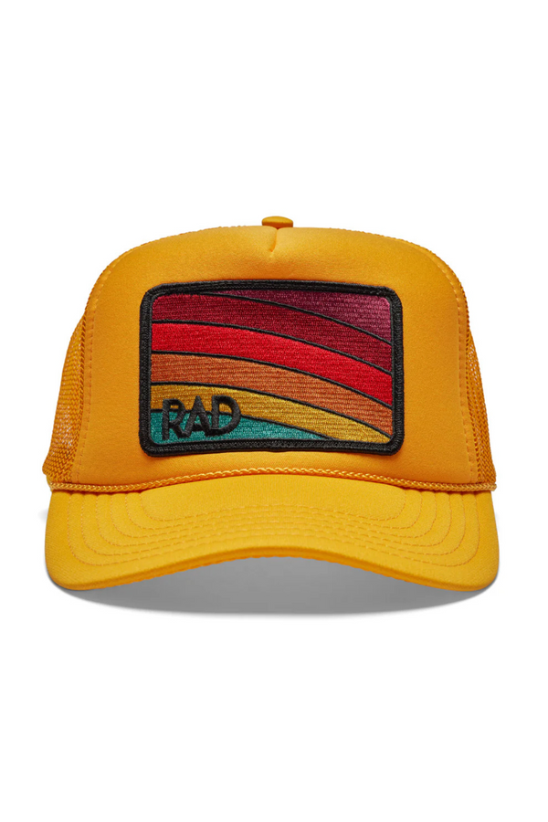 FRIDAY FEELIN - RAD TRUCKER HAT GOLD