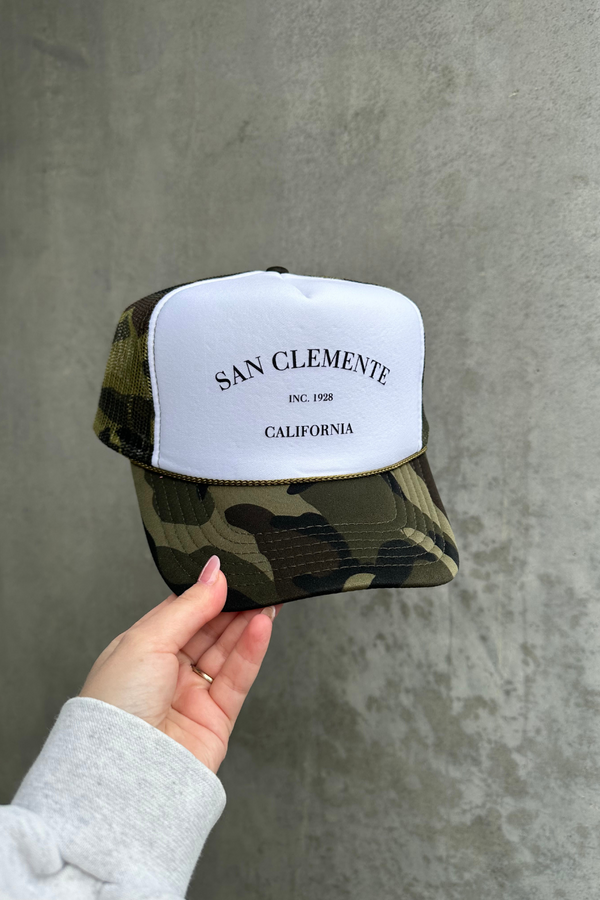 NFM - HOMETOWN TRUCKER HAT SAN CLEMENTE CAMO SPLIT